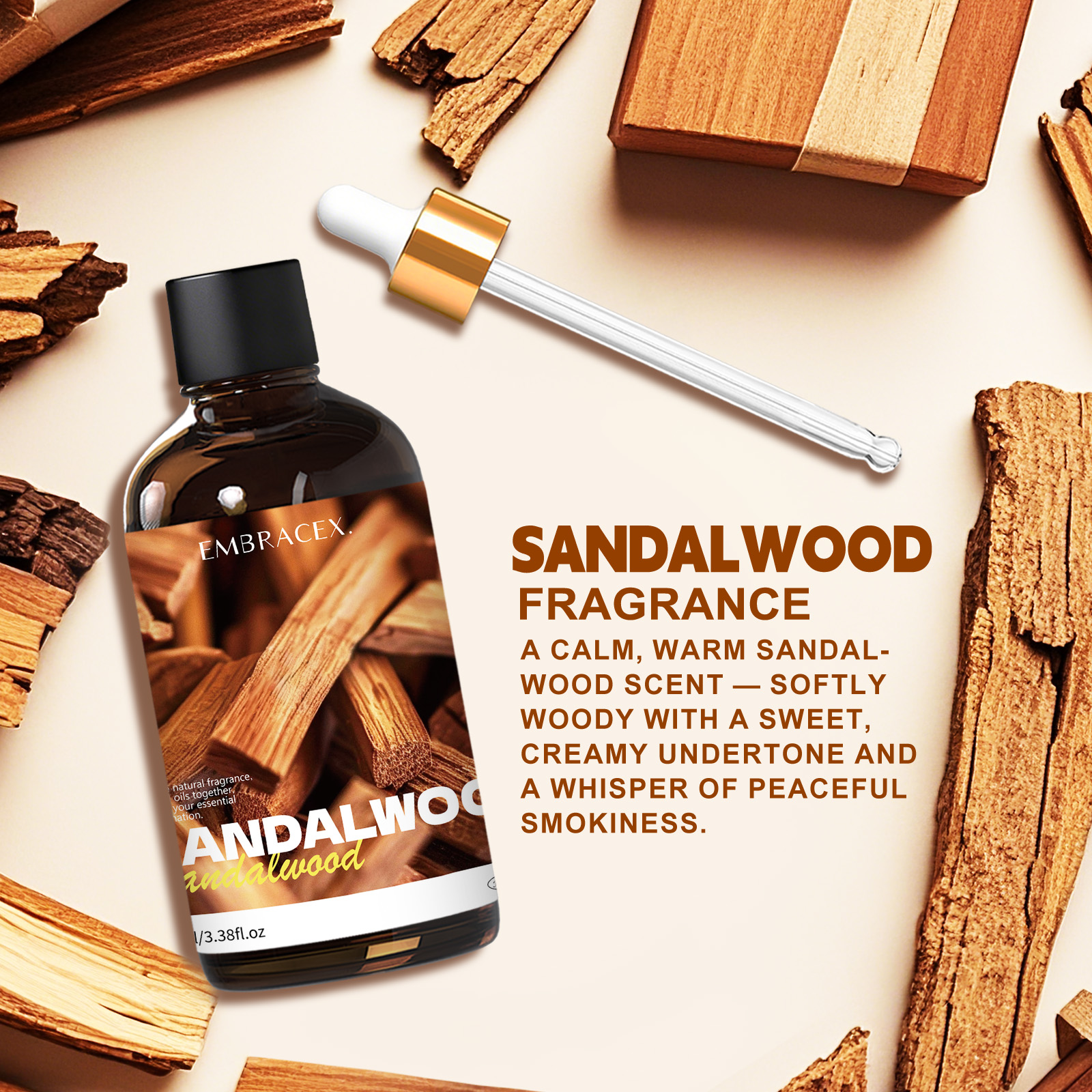100ml Sandalwood Essential Oil – Sandalwood Perfume Oil recenzja i cena