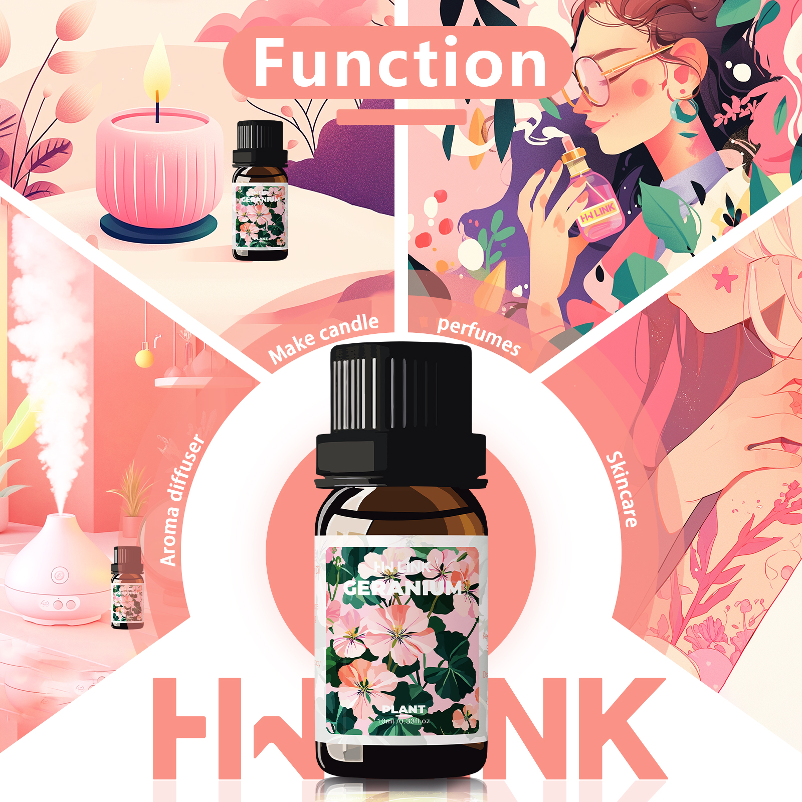 Geranium Essential Oil 10ml 10 – Sandalwood Perfume Oil recenzja i cena